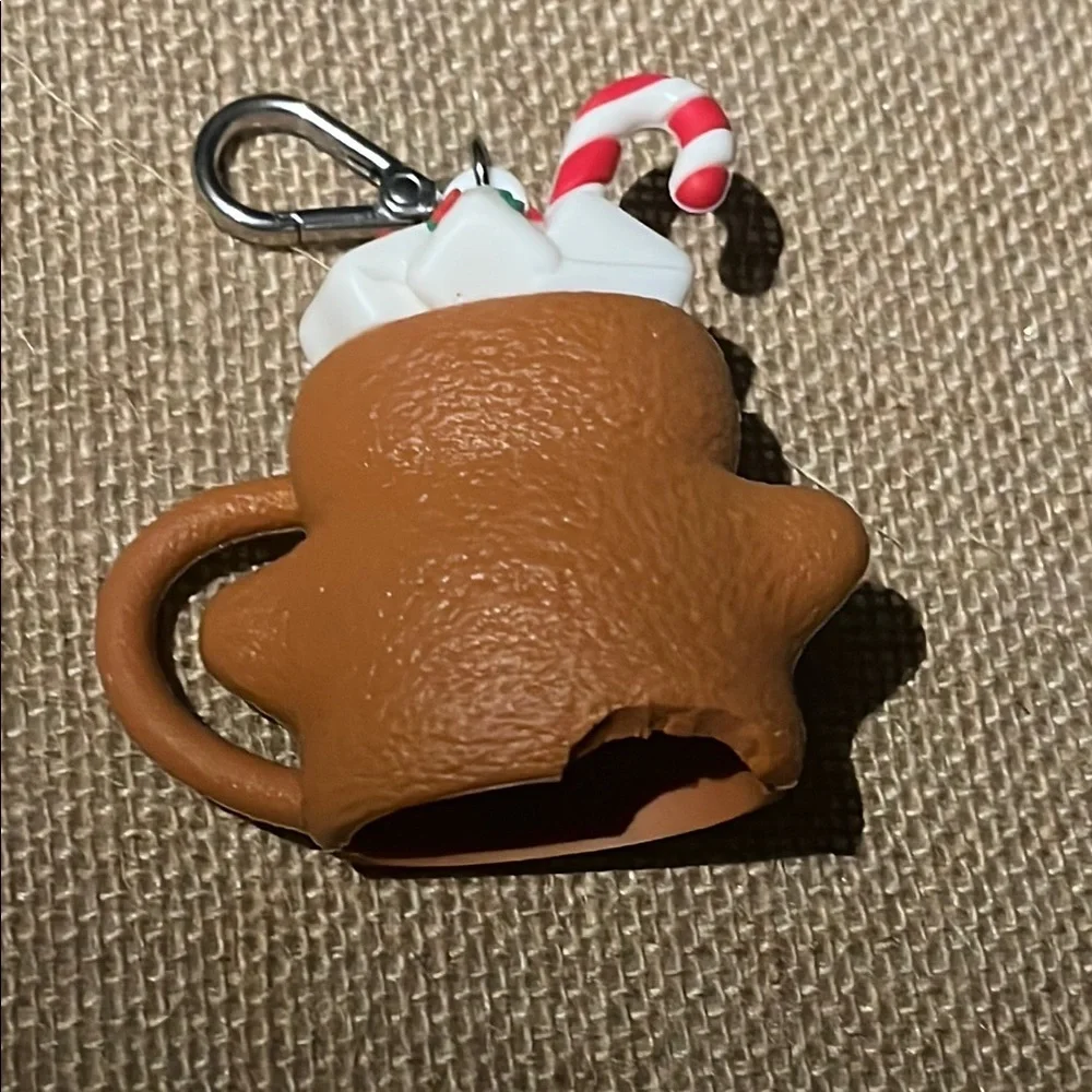 Gingerbread Man Holiday Pocketbac Sanitizer Keychain